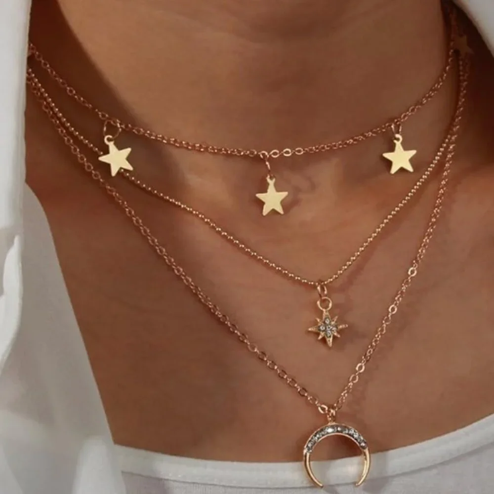 NEW! STAR LOVE Multilayer Necklace